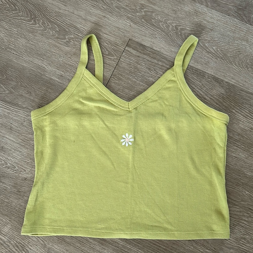 Daisy crop tank top